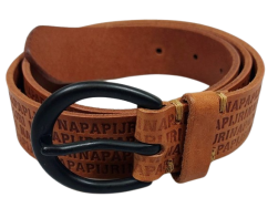 Napapijri  SKÓRZANY PASEK UNISEX  PACOB MARBLE