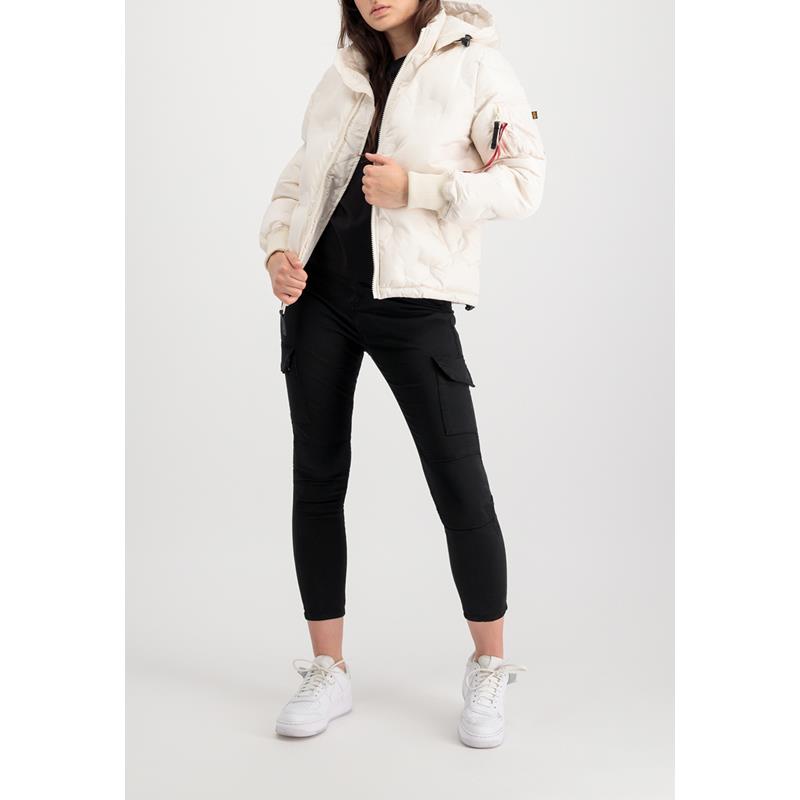 Alpha Industries Zimná bunda Hooded Logo Puffer