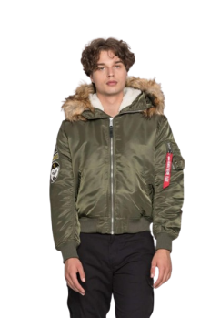 ALPHA INDUSTRIES BUNDA MA-1 Hooded Arctic