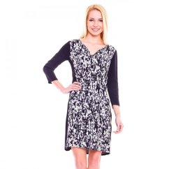TOM TAILOR Damska sukienka  KLEID 3/4 CREW-NECK