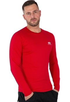 Alpha Industries Pánské Triko s dlouhým rukávem Back Print Heavy LS