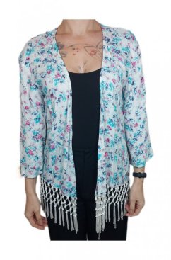 TOM TAILOR Bluzka damska Blouse  FRINGES