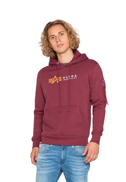 ALPHA INDUSTRIES Męska bluza LABEL - Hoodie