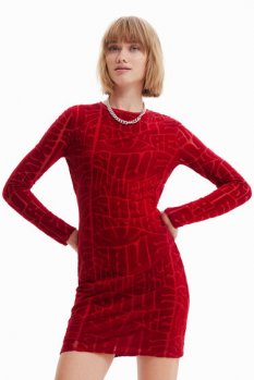 Desigual Dámske  šaty HELLEN červené