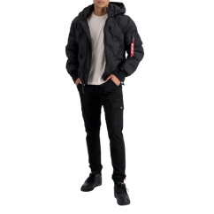 Alpha Industries Zimná bunda Hooded Logo Puffer
