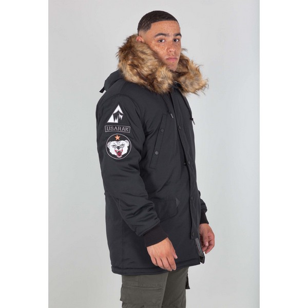 Alpha Industries Pánska Zimná bunda Arctic Discoverer-Black