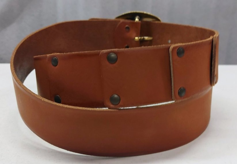 Mustang KOŽENÝ UNISEXOVÝ OPASOK Authentic Vintage Leather Belt M