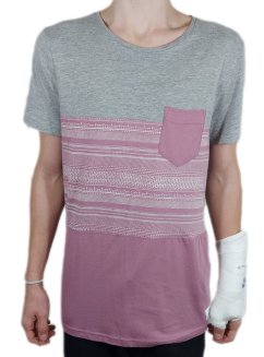 T-shirt męski Tom Tailor Mixed SE