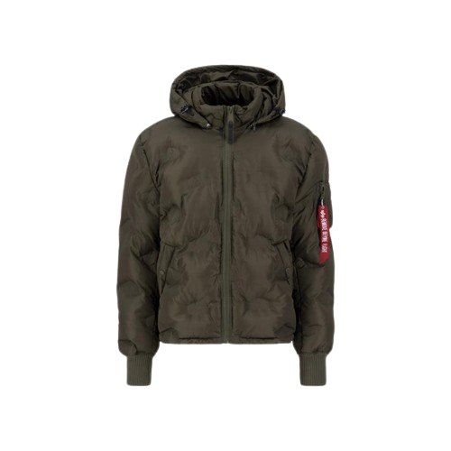 Alpha Industries Zimná bunda Hooded Logo Puffer-Z