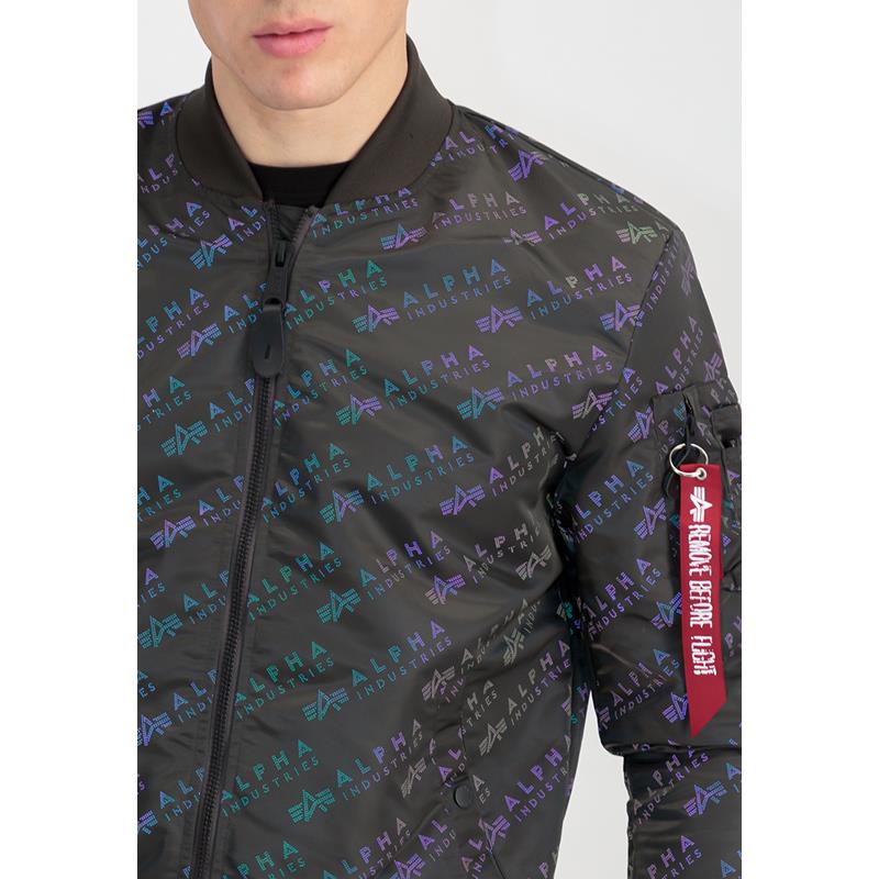 Kurtka przejściowa Alpha Industries MA-1 LW AOP Rainbow Nr ref.