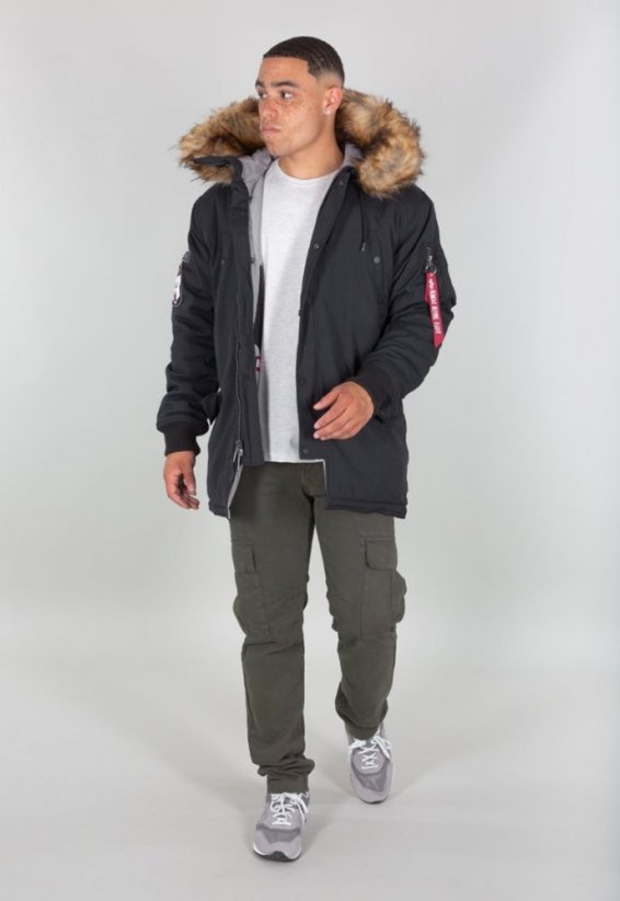 Alpha Industries Pánska Zimná bunda Arctic Discoverer-Black