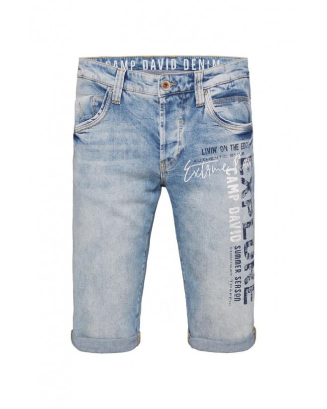 CAMP DAVID Pánské Krátké Kalhoty Jeans