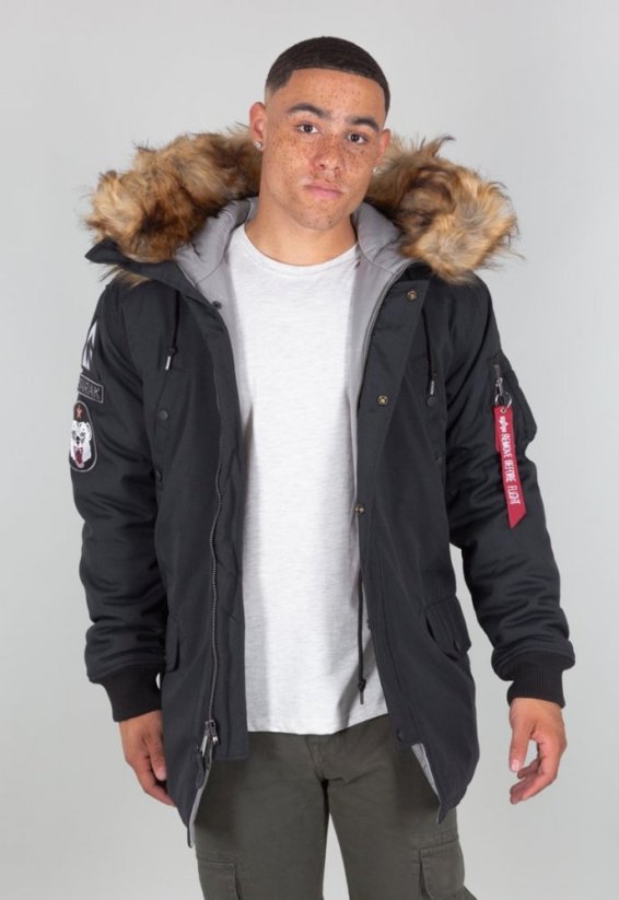 Alpha Industries Pánska Zimná bunda Arctic Discoverer-Black