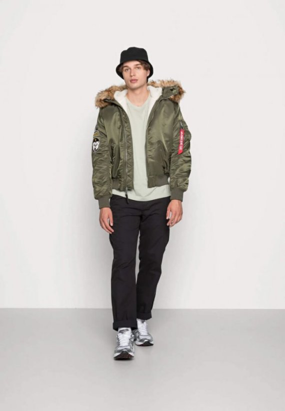 ALPHA INDUSTRIES BUNDA MA-1 Hooded Arctic