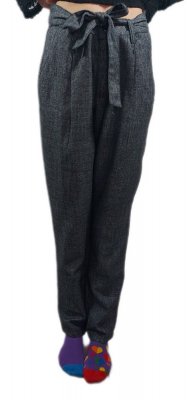 TOM TAILOR  Dámske Nohavice Tapered Pants Structured Pants