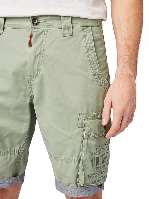 Tom Tailor Pánske nohavice  krátke Shorts pigment topped