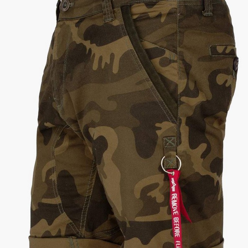 Alpha Industries Pánske Krátke nohavice Kerosene Short Camo