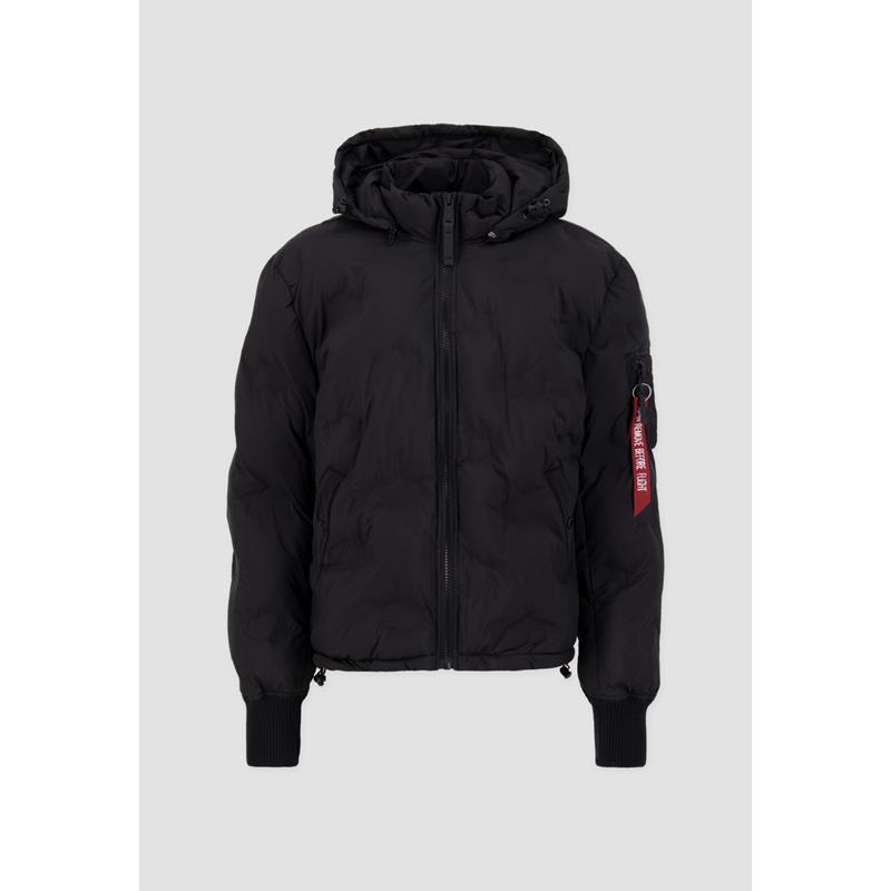 Alpha Industries Zimná bunda Hooded Logo Puffer