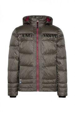 CAMP DAVID Pánska Bunda zimná s Kapucňou MEDIUM KHAKI