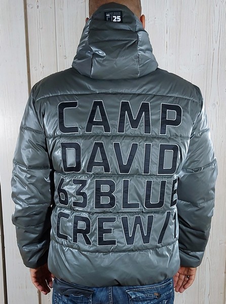 CAMP DAVID Pánska Bunda zimná s Kapucňou HW 22 Anthra