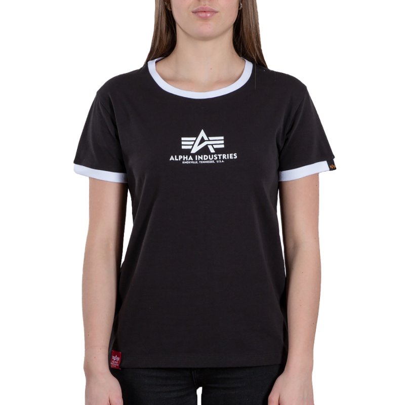 Alpha Industries Tričko s krátky rukávom Basic T Contrast ML Wmn