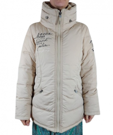 Soccx Dámska Zimná bunda s kapucňou Pale beige