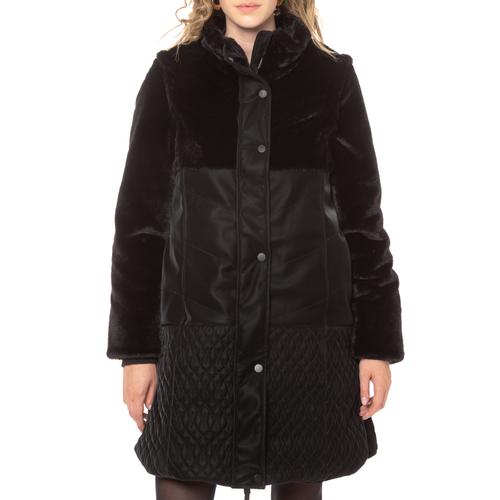 Desigual Dámsky kabát Sundsvall - Farba: Čierna, Veľkosť: XL, Typ: Kabát