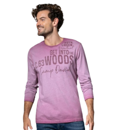 CAMP DAVID T-shirt męski z długim rękawem