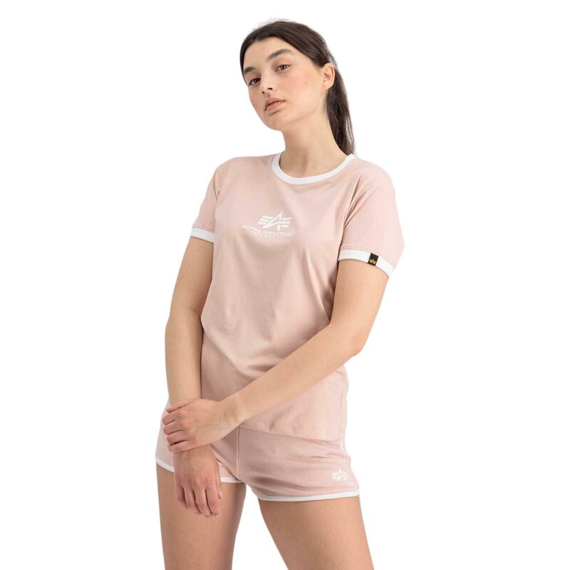 Alpha Industries Tričko s krátky rukávom Basic T Contrast ML Wmn