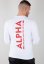 Alpha Industries Pánske Tričko s dlhým rukávom Back Print Heavy LS-B