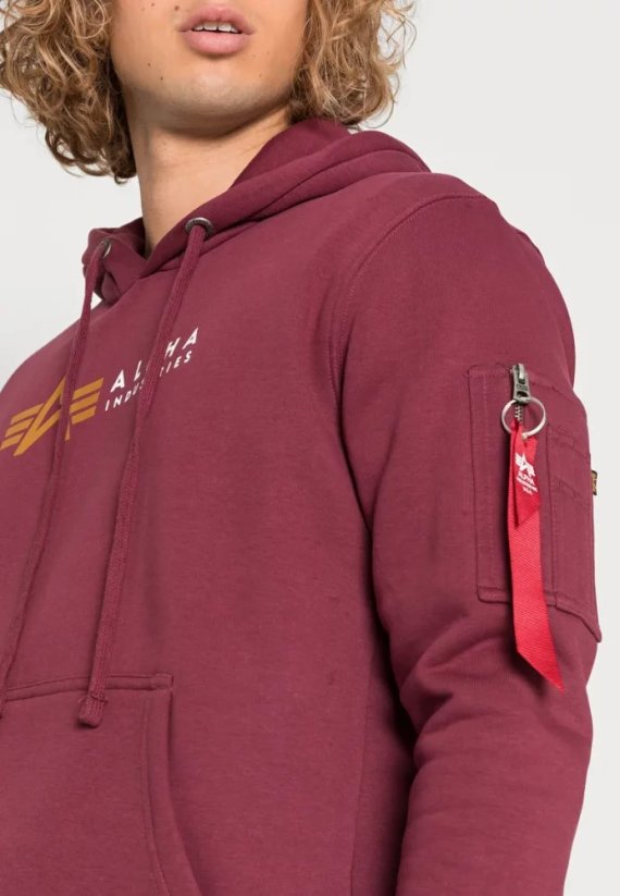 ALPHA INDUSTRIES Męska bluza LABEL - Hoodie