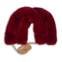 Uchwyt ELISS futrzany czerwony