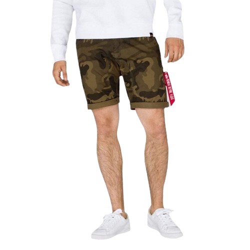 Alpha Industries Pánske Krátke nohavice Kerosene Short Camo