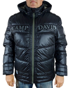 CAMP DAVID Pánska Bunda zimná s Kapucňou HW 22 Black