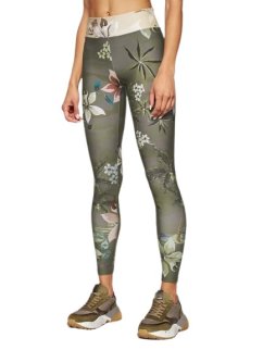 Desigual Legginsy damskie CAMOFLOWER LIGHT