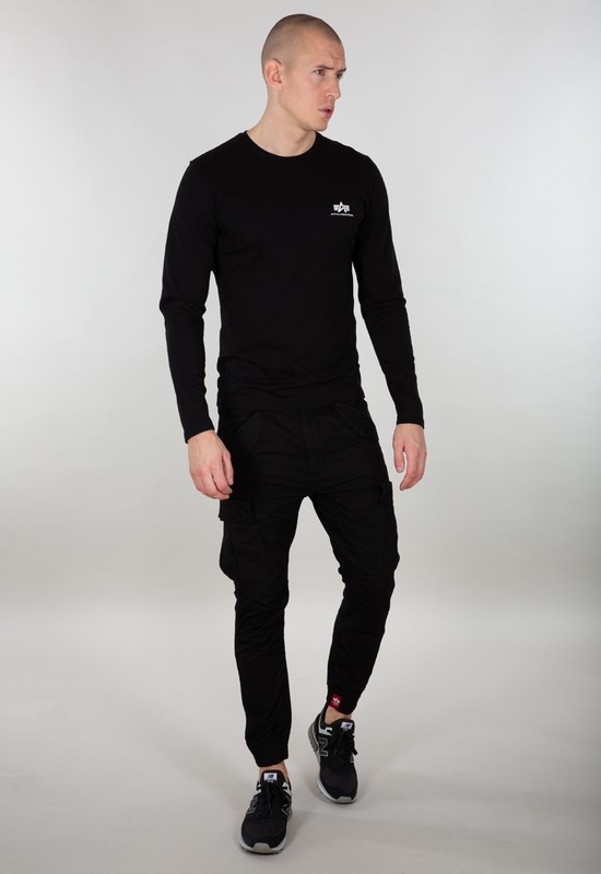 Alpha Industries Męski T-shirt z długim rękawem Back Print Heavy LS-C