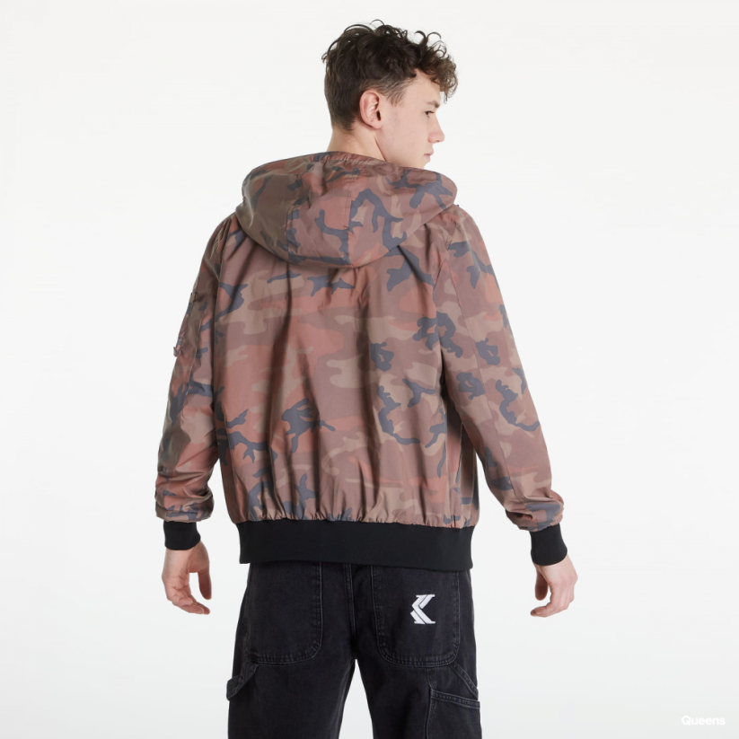 Alpha Industries MA-1 LW Hooded Refl. Camo Pánská bunda