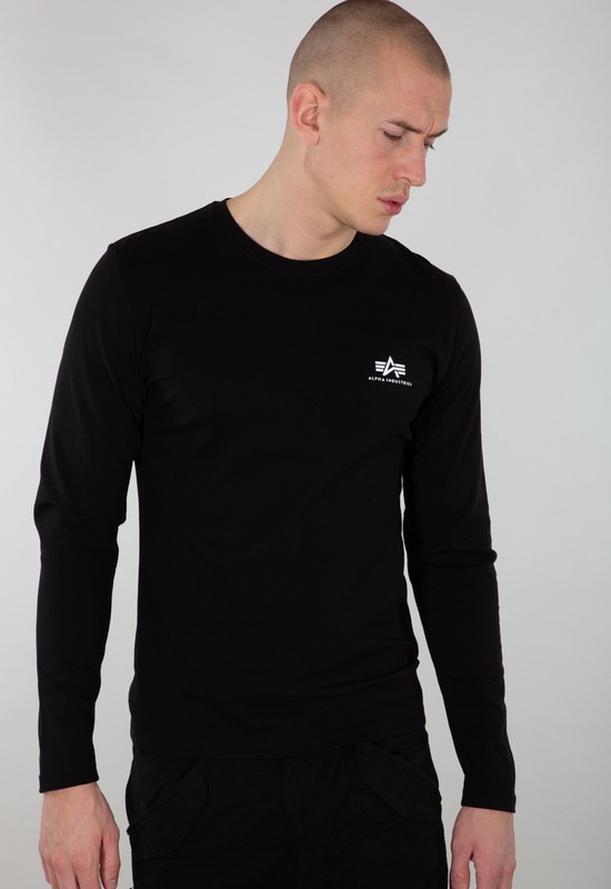Alpha Industries Męski T-shirt z długim rękawem Back Print Heavy LS-C
