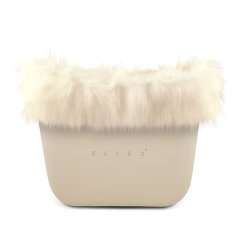 ELISS Futrzane obszycie górnej części dużej torebki