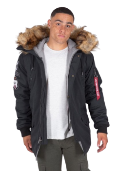 Alpha Industries Pánska Zimná bunda Arctic Discoverer-Black