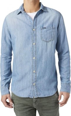 Pepe Jeans Pánská Košile Riflová Dlouhý rukáv CARSON-B