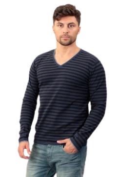 Tom Tailor Pánsky Sveter Striped,1/1