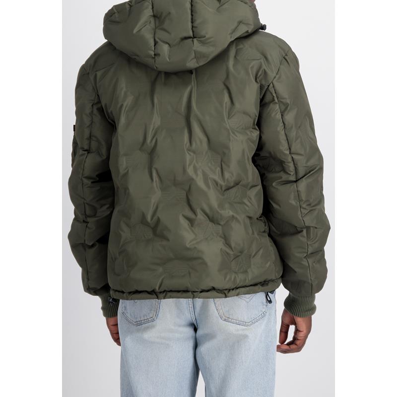 Alpha Industries Zimná bunda Hooded Logo Puffer-Z