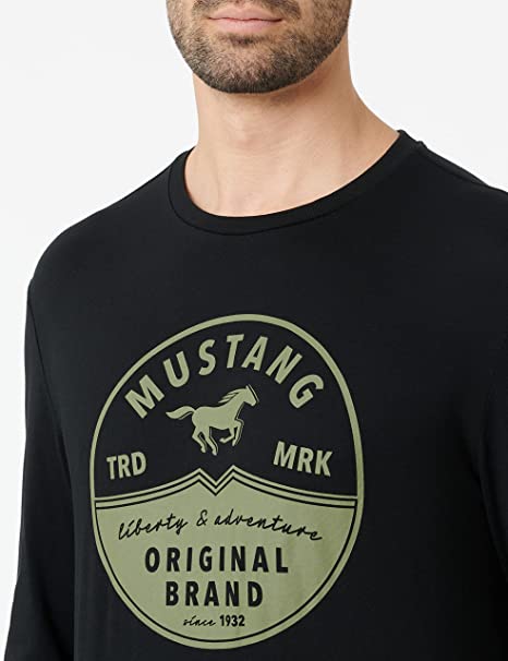 Mustang Pánske Tričko s dlhým rukávom-C