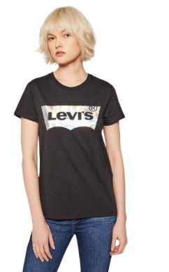 Levis Dámske Triko s krátkym rukávem THE PERFECT TEE Caviar