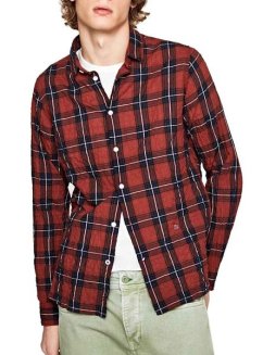 Pepe Jeans Pánská Košile Dlouhý rukáv IAN