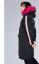 Soccx Dámska Zimná bunda s kapucňou Black/neon magenta
