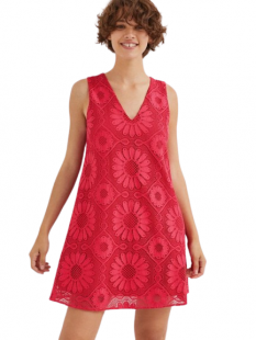 Desigual Dámske šaty HAMBURGO červené
