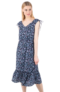 TOM TAILOR Dámske šaty  Navy paisley