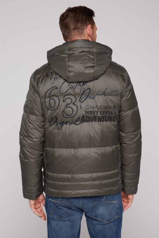 CAMP DAVID Pánska Bunda zimná s Kapucňou MEDIUM KHAKI